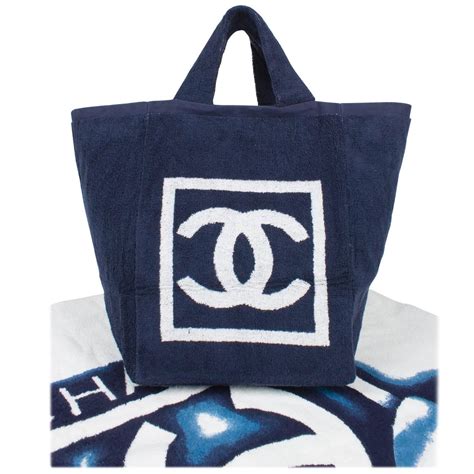 chanel clear beach bag|chanel beach bag with towel.